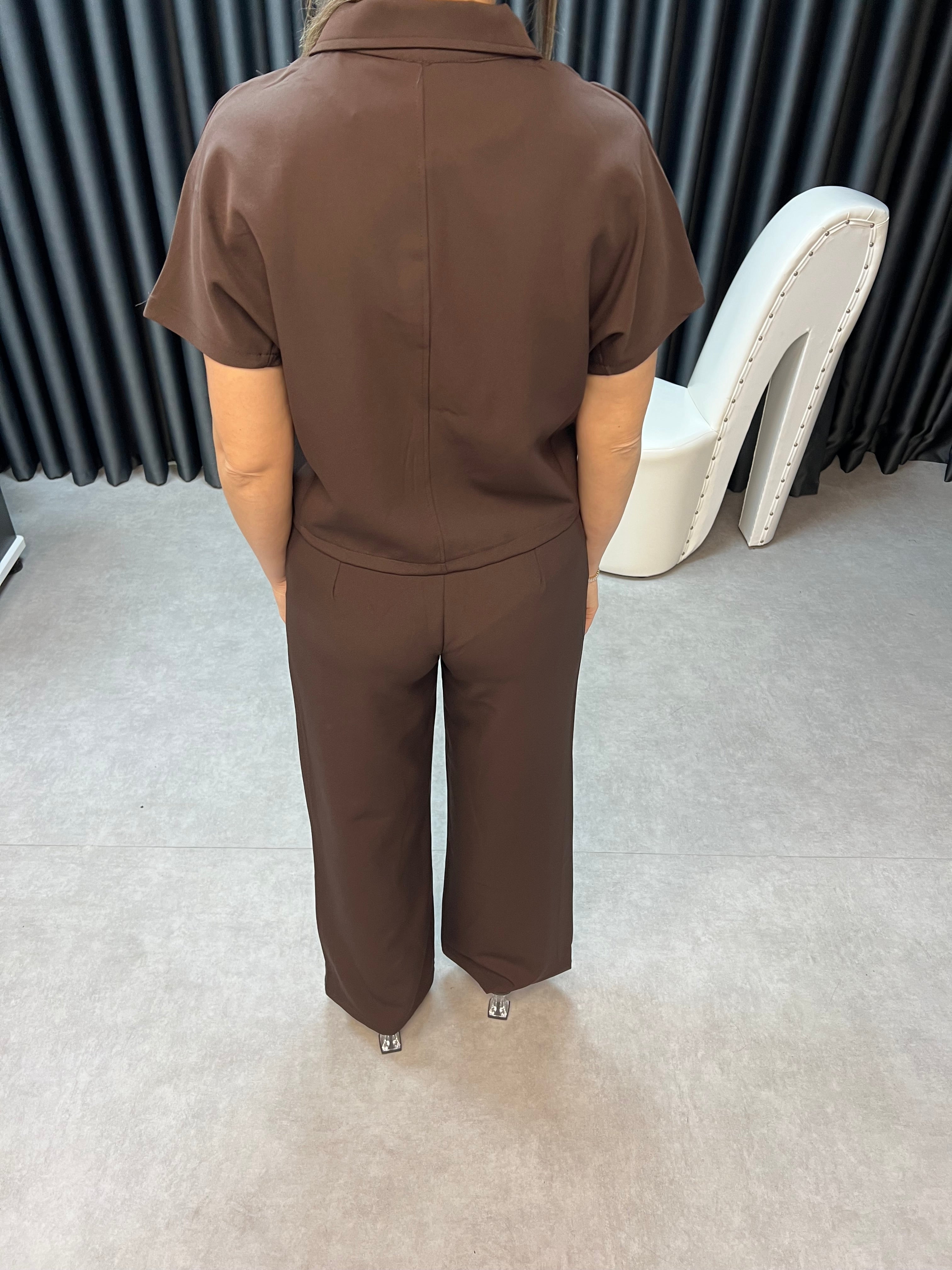 Kahverengi Lefties model double takım